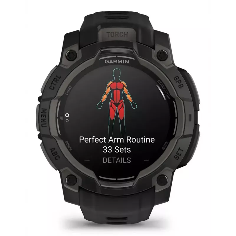 Smartwatch Garmin Instinct 3 AMOLED μαύρο