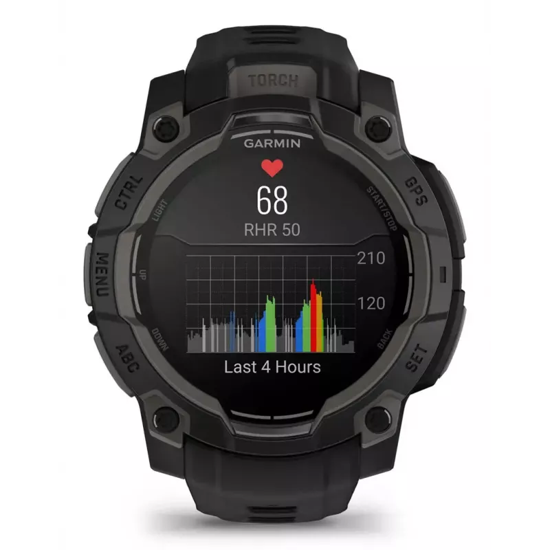 Smartwatch Garmin Instinct 3 AMOLED μαύρο