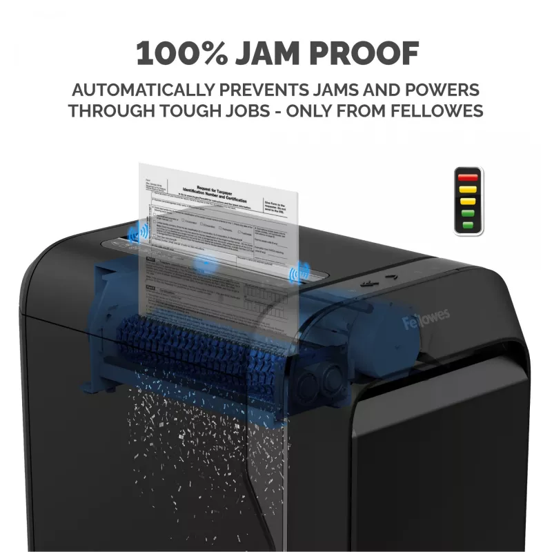 Fellowes Powershred LX221 5050401 καταστροφέας εγγράφων μικρο-κοπής, P-5, 20 φύλλα, 2 x 12 mm, 30 l, 70 dB, μαύρος