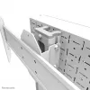 Neomounts FL50S-825WH1 Τρόλεϊ TV 37-75 ίντσες - TÜV