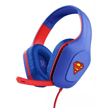 Trust GXT 415SM Zirox Headset ενσύρματο κεφαλόδεσμος Gaming Μπλε, Κόκκινο
