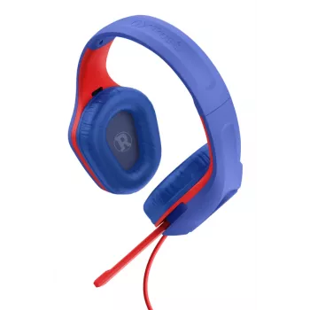 Trust GXT 415SM Zirox Headset ενσύρματο κεφαλόδεσμος Gaming Μπλε, Κόκκινο