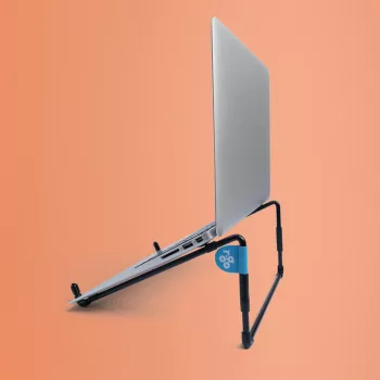 R-Go Tools Βάση laptop R-Go Steel Travel, εργονομική και αναδιπλούμενη, κατάλληλη για laptop 10-22 inch, μαύρη