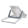 R-Go Tools Βάση laptop R-Go Riser Basic, αναδιπλούμενη και ρυθμιζόμενη βάση laptop, Αλουμίνιο, ασημί