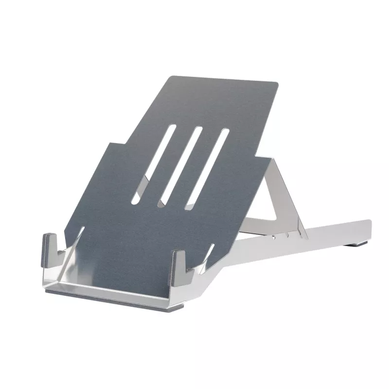 R-Go Tools Βάση laptop R-Go Riser Basic, αναδιπλούμενη και ρυθμιζόμενη βάση laptop, Αλουμίνιο, ασημί