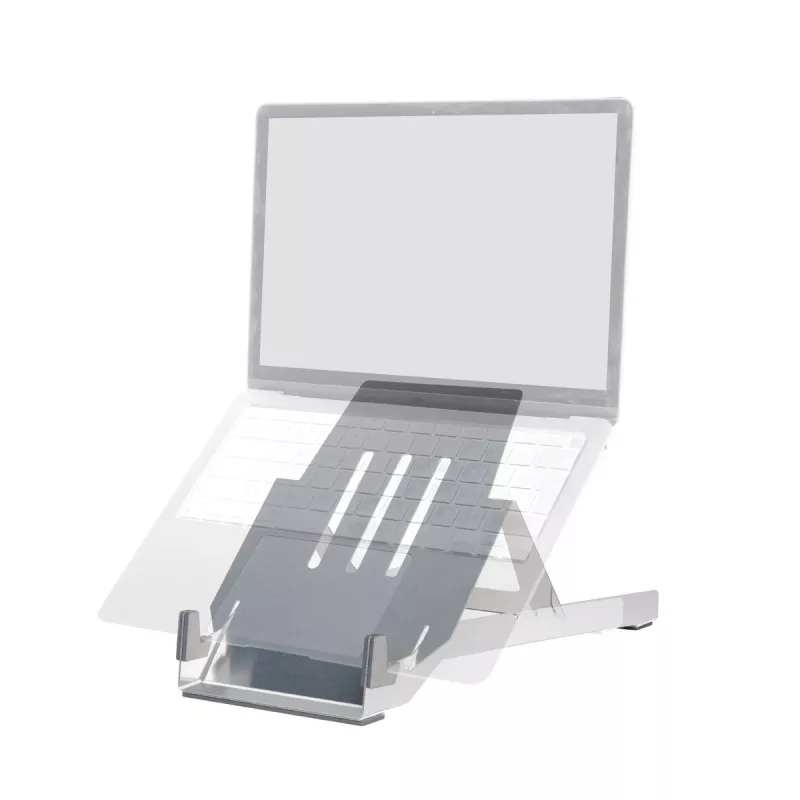 R-Go Tools Βάση laptop R-Go Riser Basic, αναδιπλούμενη και ρυθμιζόμενη βάση laptop, Αλουμίνιο, ασημί