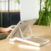 R-Go Tools Βάση laptop R-Go Riser Basic, αναδιπλούμενη και ρυθμιζόμενη βάση laptop, Αλουμίνιο, ασημί