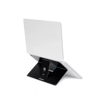 R-Go Tools Βάση laptop R-Go Riser Attachable, ρυθμιζόμενη, ενσωματωμένη στο laptop σας, Αλουμίνιο, μαύρη