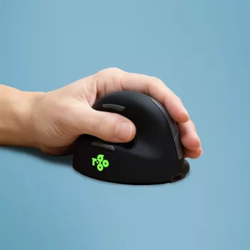 R-Go Tools Εργονομικό ποντίκι R-Go HE Break με λογισμικό διαλειμμάτων, μεσαίο (μέγεθος χεριού 165-185 mm), αριστερόχειρο, Bluetooth, μαύρο