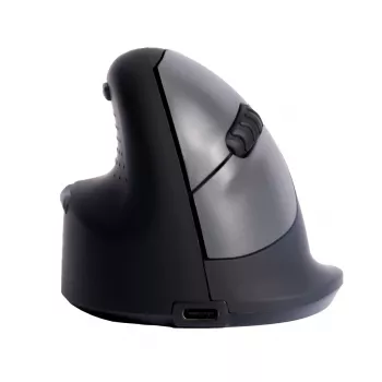 R-Go Tools Εργονομικό ποντίκι R-Go HE Break με λογισμικό διαλειμμάτων, μεσαίο (μέγεθος χεριού 165-185 mm), αριστερόχειρο, Bluetooth, μαύρο