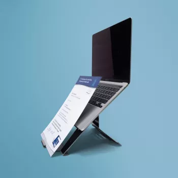 R-Go Tools Βάση laptop R-Go Riser Document, εργονομική, αναδιπλούμενη και ρυθμιζόμενη βάση με θήκη εγγράφων, μαύρη
