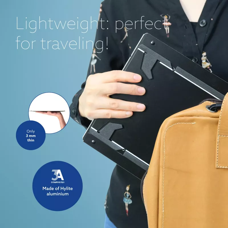 R-Go Tools Βάση tablet και laptop R-Go Riser Duo, κατάλληλη για οθόνη 10–22 inch, μαύρη
