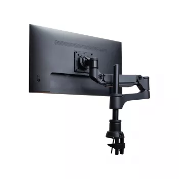 R-Go Tools Βραχίονας οθόνης R-Go Caparo Single, πλήρως ρυθμιζόμενος με γάζα, αντοχή 3-9 kg, 100% κυκλικό, μαύρο