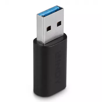Lindy Προσαρμογέας USB 3.2 Type-A σε Type-C, USB 3.2 Type-A, USB 3.2 Type-C, μαύρο