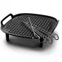 Philips Airfryer αξεσουάρ HD9959/00 Grill-Kit XXL, σχάρα & σούβλες, Philips, HD9285, HD963X, HD965X, HD975X, HD976X, HD986X, HD987X, αλουμίνιο, μέταλλο, 213 mm