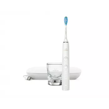Ηλεκτρική οδοντόβουρτσα Sonic Philips DiamondClean 9000 HX9911 — δονούμενη οδοντόβουρτσα, Li‑Ion επαναφορτιζόμενη, 3 λειτουργίες, λευκή
