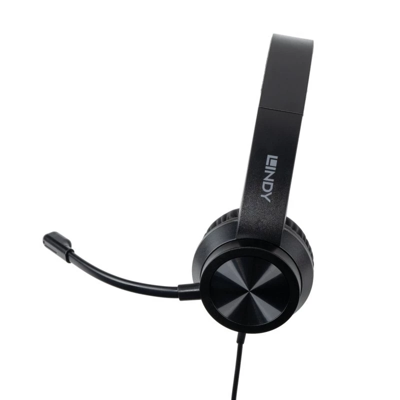 Lindy 20439 ακουστικά γραφείου USB-C με προσαρμογέα USB-A σε USB-C