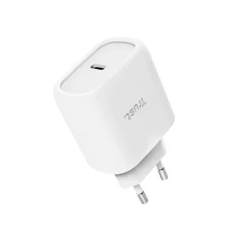 TRUST Maxo 45W Φορτιστής USB-C GaN, 45 W, έξοδος USB-C, έως 20 V, καλώδιο 2 m, Λευκό