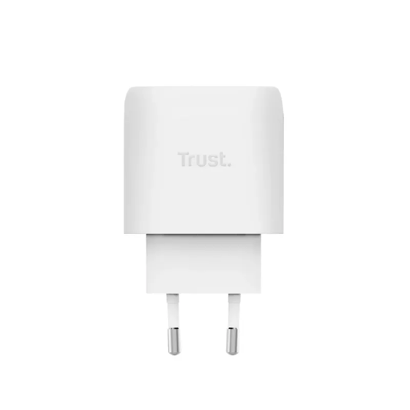 TRUST Maxo 45W Φορτιστής USB-C GaN, 45 W, έξοδος USB-C, έως 20 V, καλώδιο 2 m, Λευκό