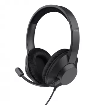 Trust Ayda Max Headset Ενσύρματο Head-band Κλήσεις/Μουσική USB Type-C / USB Type-A Μαύρο