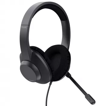 Trust Ayda Max Headset Ενσύρματο Head-band Κλήσεις/Μουσική USB Type-C / USB Type-A Μαύρο