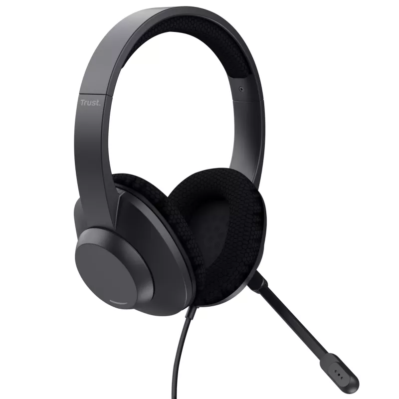 Trust Ayda Max Headset Ενσύρματο Head-band Κλήσεις/Μουσική USB Type-C / USB Type-A Μαύρο
