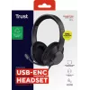 Trust Ayda Max Headset Ενσύρματο Head-band Κλήσεις/Μουσική USB Type-C / USB Type-A Μαύρο