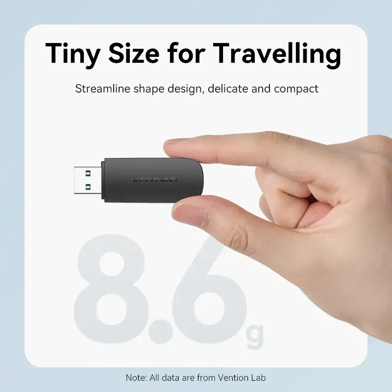 Vention CLGB0 αναγνώστης καρτών 2 σε 1, USB 3.0 A, SD + TF, διπλό γράμμα μονάδας, μαύρος