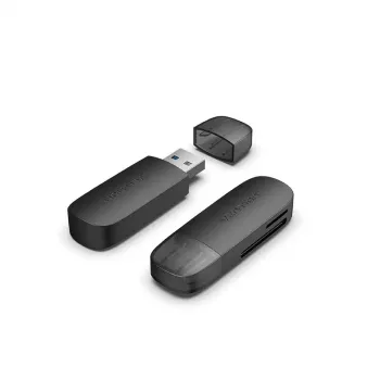 Vention CLGB0 αναγνώστης καρτών 2 σε 1, USB 3.0 A, SD + TF, διπλό γράμμα μονάδας, μαύρος