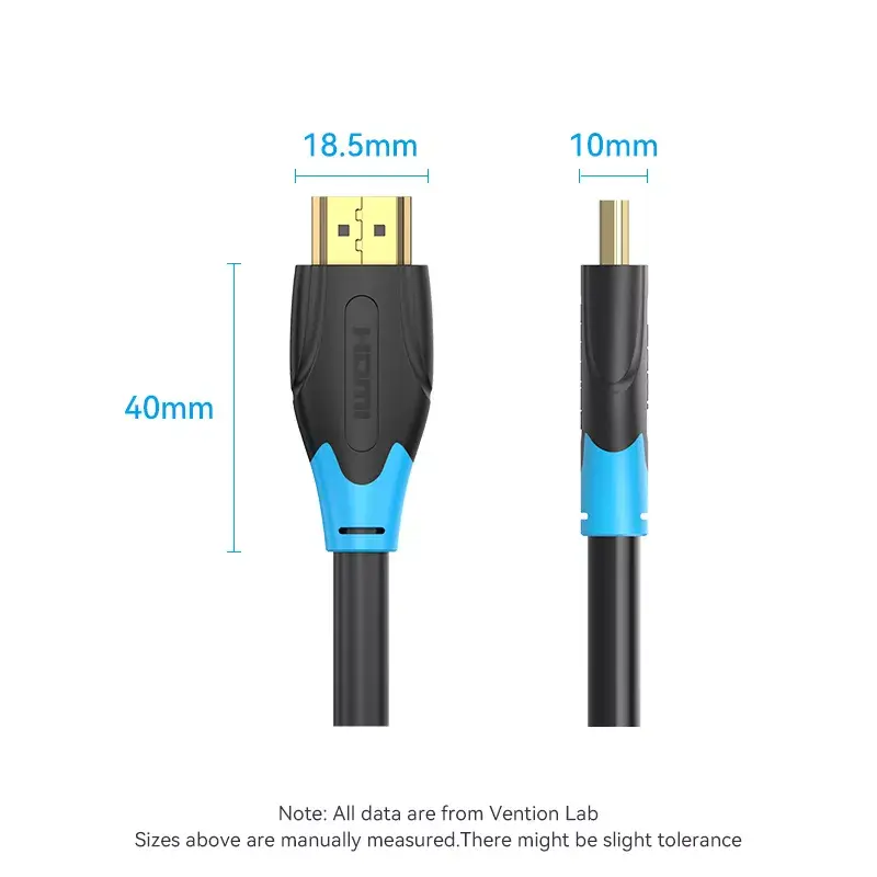 Καλώδιο HDMI Vention 1M μαύρο 18 Gbit/s 2.0