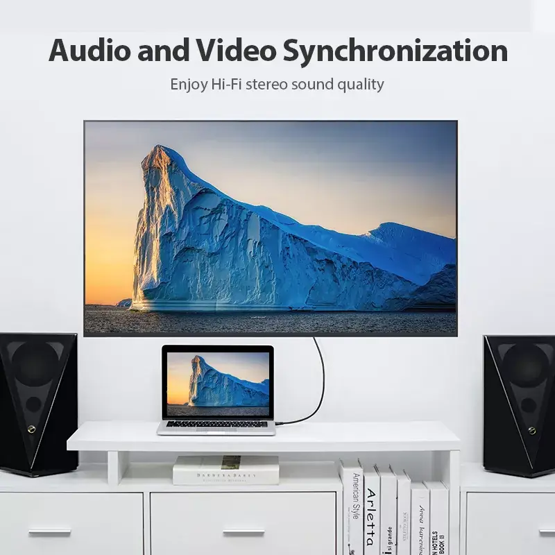 Vention Φορητό καλώδιο HDMI 1M μαύρο 2.0 18 Gbit/s