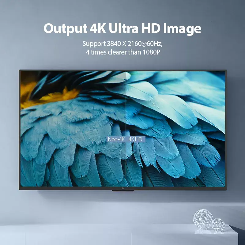 Vention Φορητό καλώδιο HDMI 1M μαύρο 2.0 18 Gbit/s