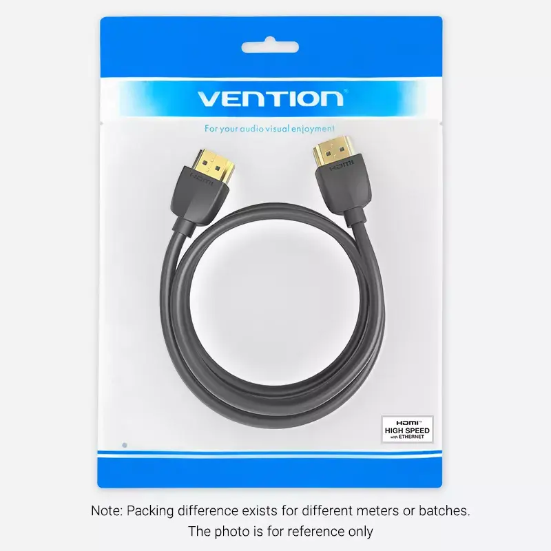 Vention Φορητό καλώδιο HDMI 3M μαύρο HDMI 2.0 18 Gbit/s