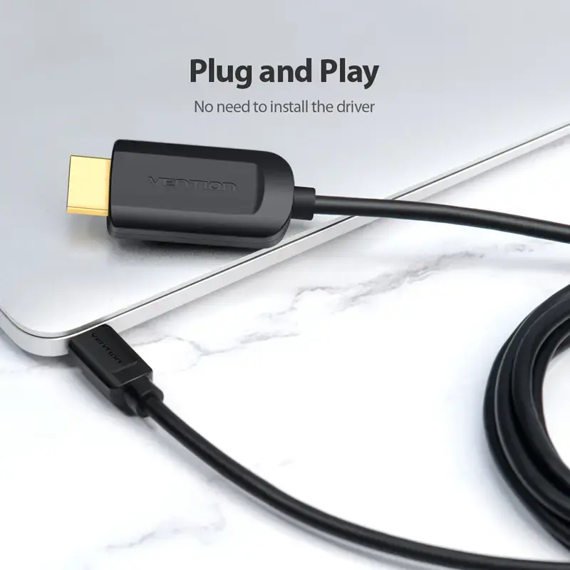 Καλώδιο Vention Type-C σε HDMI 2 m μαύρο USB Type-C HDMI