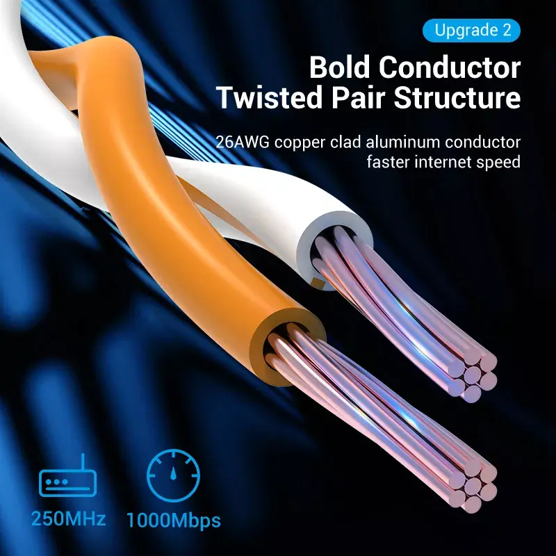 Καλώδιο δικτύου Vention Cat.6 UTP Patch RJ-45 5M γκρι