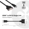 Παθητικός προσαρμογέας CLUB3D HDMI σε DVI Single Link 0,40 m HDMI DVI