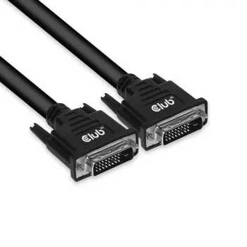 Καλώδιο CLUB3D DVI-D Dual Link 24+1 αρσενικό/αρσενικό 3m/9,84ft αμφίδρομο 28AWG