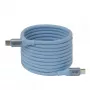 Club 3D CAC-3030 καλώδιο USB-C Magnetic-Coil, 240 W PD3.1, αμφίδρομο, γρήγορη φόρτιση, 2 m (6,56 ft), μπλε