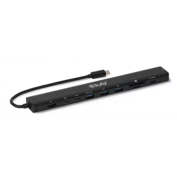 Φορητό dock CLUB3D 10-σε-1 USB Type-C® 10Gbps σε HDMI™ 8K30Hz PD3.1 έως 140 Watt