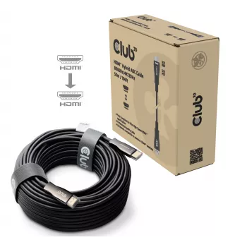 Καλώδιο Club 3D HDMI Hybrid AOC 8K60Hz / 4K120Hz 50 m, HDMI Type A αρσενικό–αρσενικό