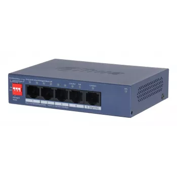 Dahua Technology CS4005-4ET1GT-36 Δικτυακό switch Managed L2 Gigabit Ethernet (10/100/1000) Power over Ethernet (PoE) μπλε
