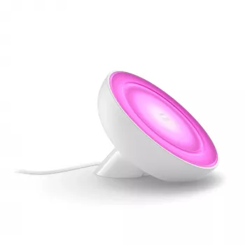 Philips Hue White and Colour Ambience Bloom επιτραπέζιο φωτιστικό, έξυπνο επιτραπέζιο φωτιστικό, ZigBee, λευκό, ενσωματωμένο LED, μέταλλο, μη αντικαταστάσιμοι λαμπτήρες