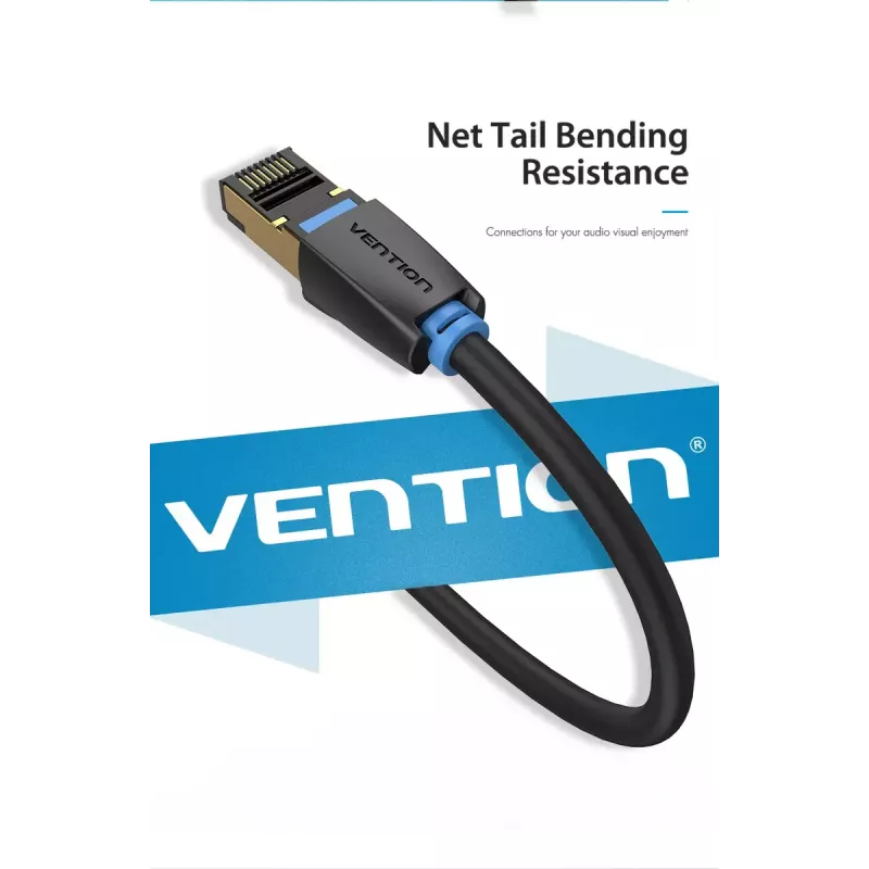 Vention Cat.8 SFTP καλώδιο δικτύου 0,5 m μαύρο RJ-45 επιχρυσωμένο
