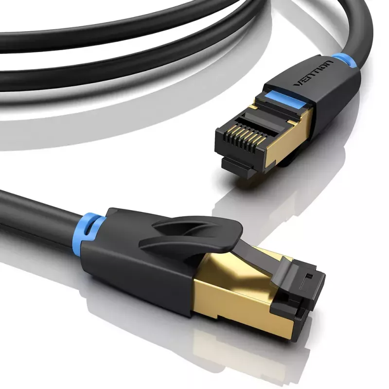 Vention Cat.8 SFTP καλώδιο δικτύου 0,5 m μαύρο RJ-45 επιχρυσωμένο
