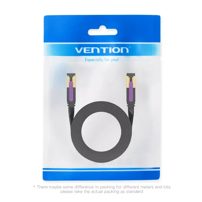 Καλώδιο δικτύου Vention επίπεδο Cat.7 Patch 3M μαύρο