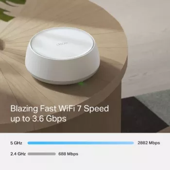 TP-Link DECO BE22(1-PACK) σύστημα Mesh-WLAN Dualband (2,4 GHz / 5 GHz) Wi-Fi 7 (802.11be) λευκό 2 εσωτερικές