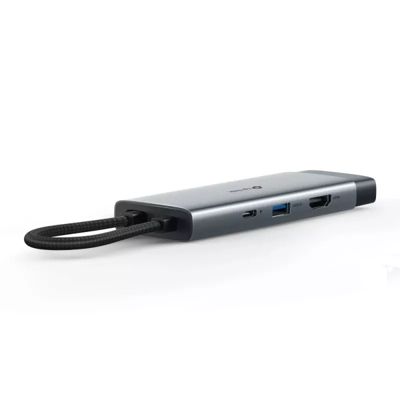 Hub USB Type-C TP-Link UH7021C — HDMI, USB 3.2 Gen1, USB 2.0, SD/microSD, 5000 Mbit/s, αλουμίνιο μαύρο