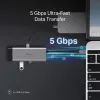 Hub USB Type-C TP-Link UH7021C — HDMI, USB 3.2 Gen1, USB 2.0, SD/microSD, 5000 Mbit/s, αλουμίνιο μαύρο