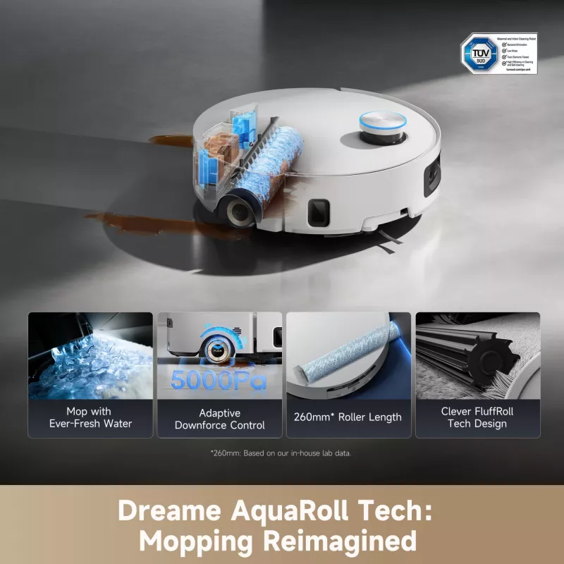 Ρομπότ σκούπα Dreame Aqua10 Ultra Roller Complete λευκό