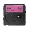 Μελανοταινία ετικετών Brother BTAG-P31 Μαύρο σε Ροζ 1,2 cm 4 m